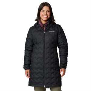 Columbia Delta Ridge II Long Down Jacket Womens, Black